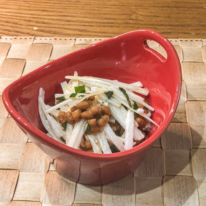ぱっと一品!しゃきしゃき長芋と納豆の和えもの